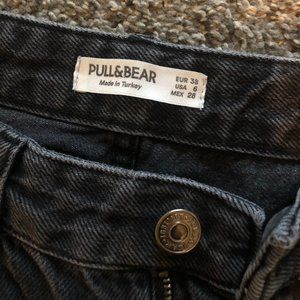 Pull and Bear Black Jeans